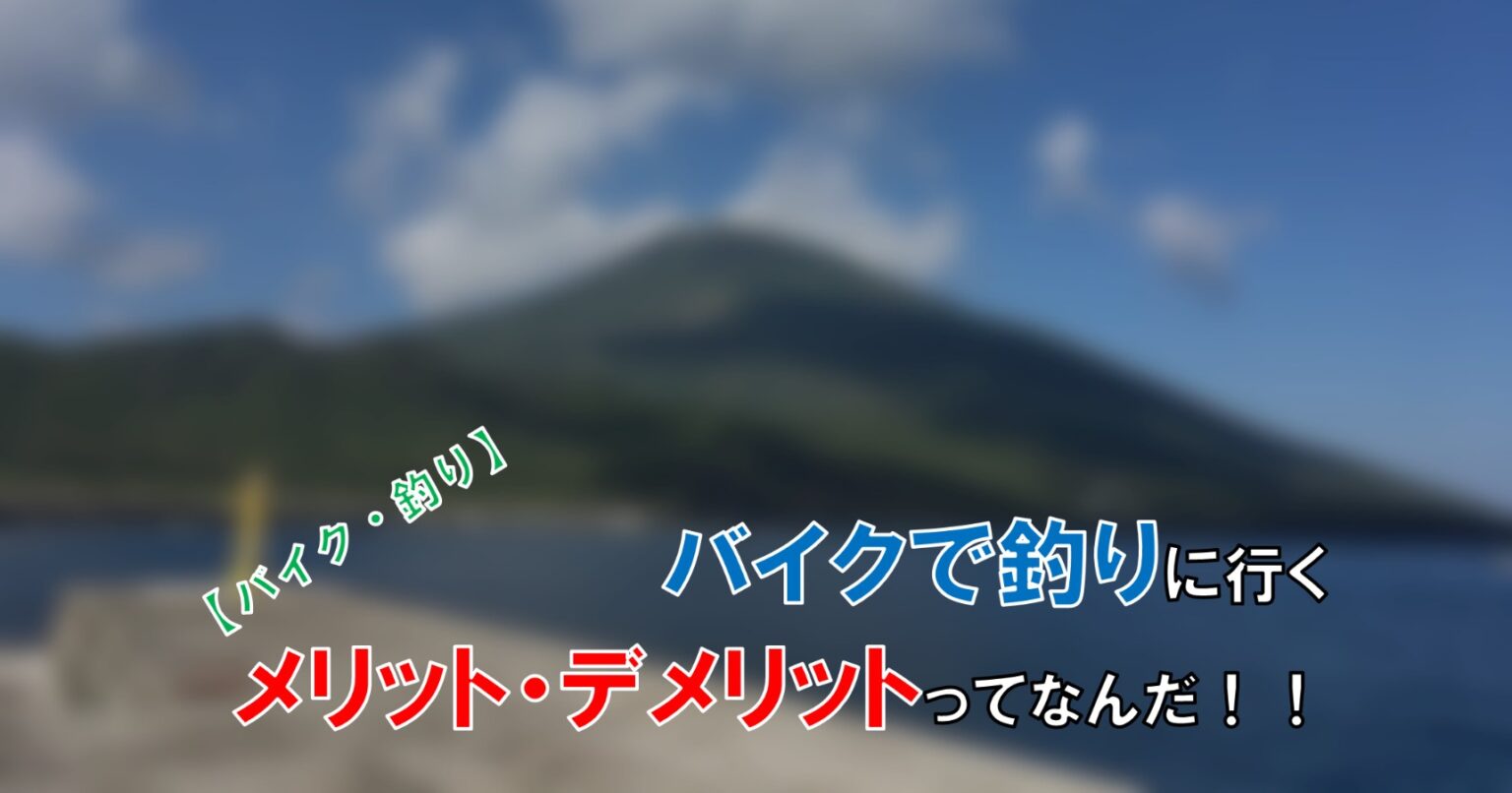 趣味 バイクで釣りに行くメリット デメリットってなんだ 自由な人生へ それ ロン 塾